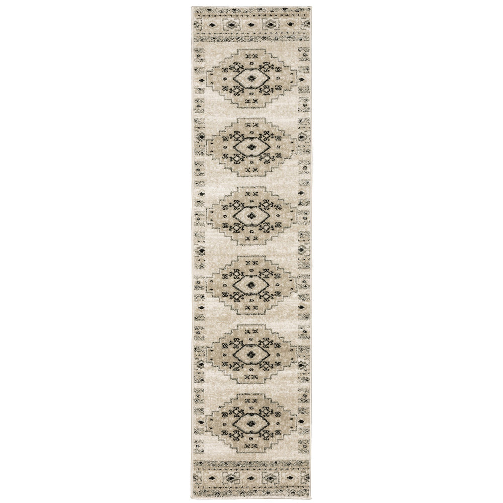 Oriental Weavers Georgia Indoor Area Rug - Elegant Power Loomed Design For Modern Farmhouse And Vintage Spaces Ivory,Grey Polypropylene G643a0055230st