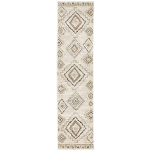 Oriental Weavers Georgia Indoor Area Rug - Power Loomed Polypropylene For Farmhouse Style In Distressed Patterns Ivory,Orange Polypropylene G660b0055230st