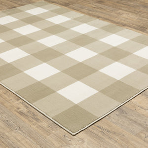 Oriental Weavers Georgia Indoor Area Rug - Versatile Power Loomed Design, Perfect For Farmhouse And Modern Styles Beige,Ivory Polypropylene G678a0160220st