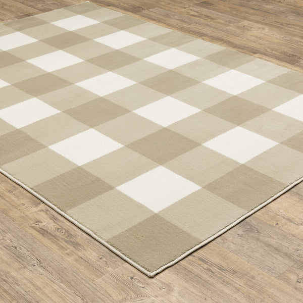Oriental Weavers Georgia Indoor Area Rug - Versatile Power Loomed Design, Perfect For Farmhouse And Modern Styles Beige,Ivory Polypropylene G678a0160220st
