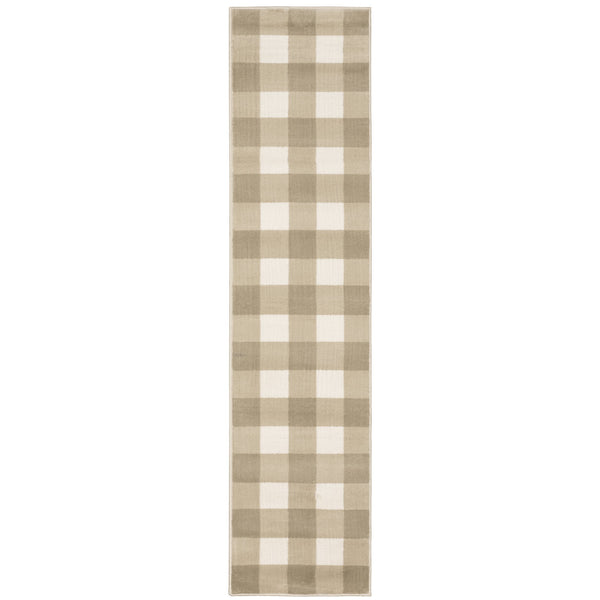 Oriental Weavers Georgia Indoor Area Rug - Versatile Power Loomed Design, Perfect For Farmhouse And Modern Styles Beige,Ivory Polypropylene G678a0055230st