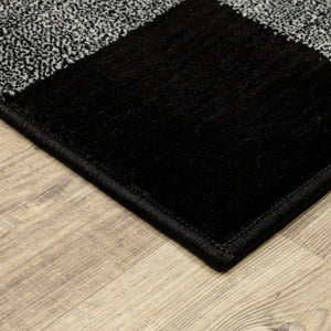 Oriental Weavers Georgia Indoor Area Rug - Stylish Power Loomed Design Perfect For Farmhouse And Modern Spaces Black,Ivory Polypropylene G678d0117165st