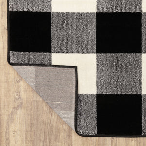 Oriental Weavers Georgia Indoor Area Rug - Stylish Power Loomed Design Perfect For Farmhouse And Modern Spaces Black,Ivory Polypropylene G678d0117165st
