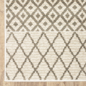 Oriental Weavers Georgia Indoor Area Rug - Modern Farmhouse Charm With Distressed Patterns For Cozy Spaces Ivory,Grey Polypropylene G717b0160220st