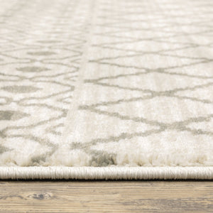 Oriental Weavers Georgia Indoor Area Rug - Modern Farmhouse Charm With Distressed Patterns For Cozy Spaces Ivory,Grey Polypropylene G717b0160220st