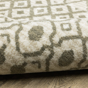 Oriental Weavers Georgia Indoor Area Rug - Modern Farmhouse Charm With Distressed Patterns For Cozy Spaces Ivory,Grey Polypropylene G717b0160220st