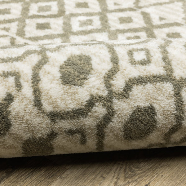 Oriental Weavers Georgia Indoor Area Rug - Modern Farmhouse Charm With Distressed Patterns For Cozy Spaces Ivory,Grey Polypropylene G717b0160220st