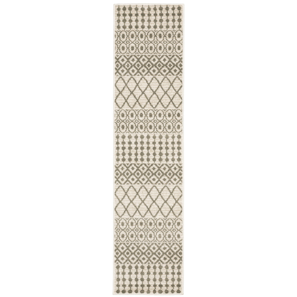 Oriental Weavers Georgia Indoor Area Rug - Modern Farmhouse Charm With Distressed Patterns For Cozy Spaces Ivory,Grey Polypropylene G717b0055230st