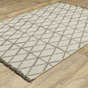 Oriental Weavers Gillian Indoor/Outdoor Area Rug - Stylish Global Patterns, Durable Performance, Easy Care Design Beige,Black Polypropylene G1331v100152st