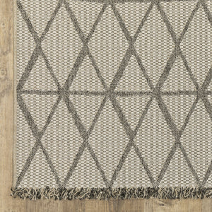 Oriental Weavers Gillian Indoor/Outdoor Area Rug - Stylish Global Patterns, Durable Performance, Easy Care Design Beige,Black Polypropylene G1331v100152st