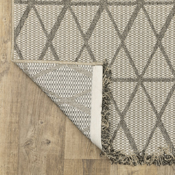 Oriental Weavers Gillian Indoor/Outdoor Area Rug - Stylish Global Patterns, Durable Performance, Easy Care Design Beige,Black Polypropylene G1331v100152st