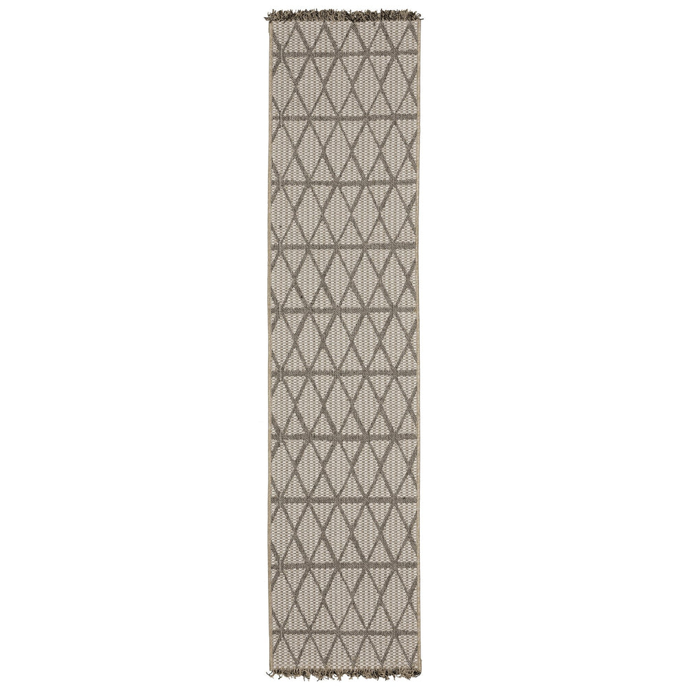Oriental Weavers Gillian Indoor/Outdoor Area Rug - Stylish Global Patterns, Durable Performance, Easy Care Design Beige,Black Polypropylene G1331v055230st