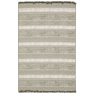Oriental Weavers Gillian Indoor/Outdoor Area Rug - Global-inspired Design With Textured Patterns For Every Space Beige,Black Polypropylene G1622e200280st