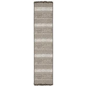 Oriental Weavers Gillian Indoor/Outdoor Area Rug - Global-inspired Design With Textured Patterns For Every Space Beige,Black Polypropylene G1622e055230st
