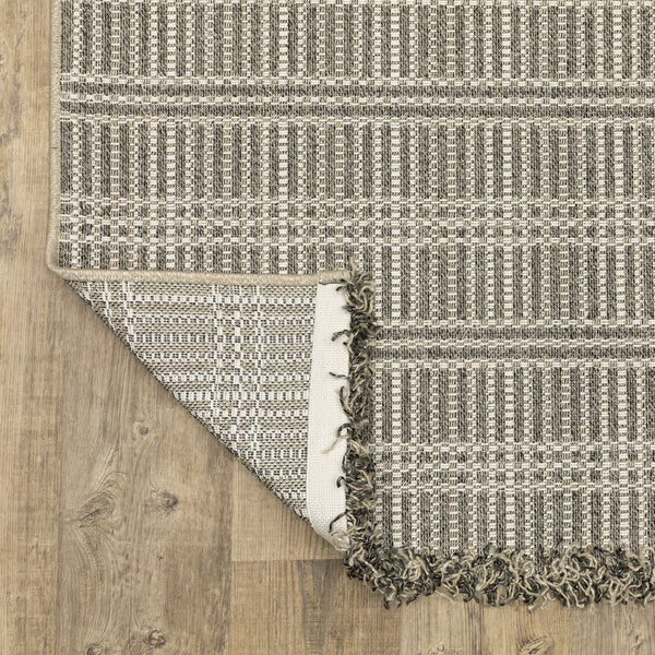 Oriental Weavers Gillian Indoor/Outdoor Area Rug - Textured Global Design For High-traffic Spaces And Easy Care Beige,Black Polypropylene G163j4160220st