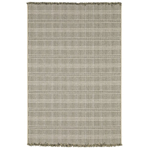 Oriental Weavers Gillian Indoor/Outdoor Area Rug - Textured Global Design For High-traffic Spaces And Easy Care Beige,Black Polypropylene G163j4160220st
