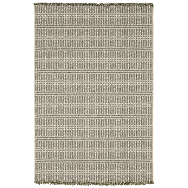 Oriental Weavers Gillian Indoor/Outdoor Area Rug - Textured Global Design For High-traffic Spaces And Easy Care Beige,Black Polypropylene G163j4160220st