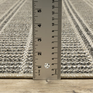 Oriental Weavers Gillian Indoor/Outdoor Area Rug - Textured Global Design For High-traffic Spaces And Easy Care Beige,Black Polypropylene G163j4160220st