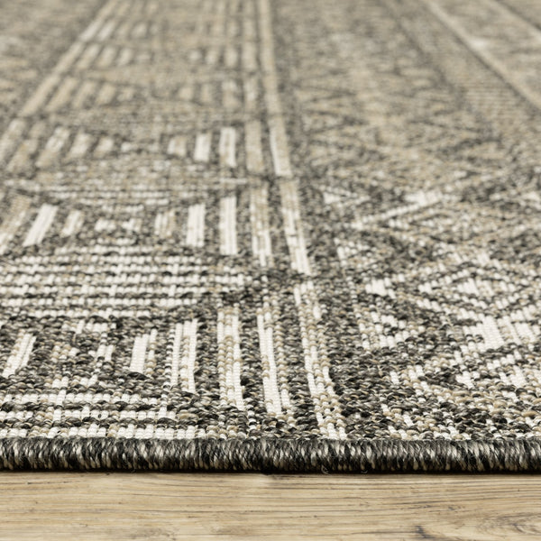 Oriental Weavers Gillian Indoor/Outdoor Area Rug - Stylish Global Design With Easy Care, Perfect For High-traffic Spaces Beige,Black Polypropylene G4925a240305st