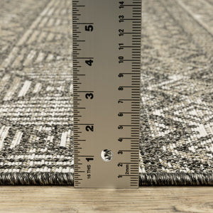 Oriental Weavers Gillian Indoor/Outdoor Area Rug - Stylish Global Design With Easy Care, Perfect For High-traffic Spaces Beige,Black Polypropylene G4925a240305st