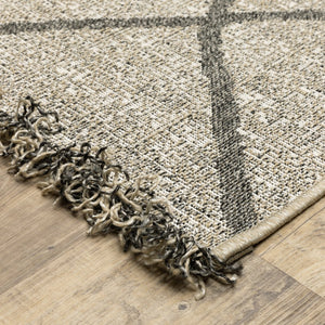 Oriental Weavers Gillian Indoor/Outdoor Area Rug - Global-inspired Design, Easy Care, Perfect For High-traffic Spaces Beige,Black Polypropylene G4926a160220st