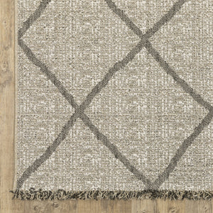 Oriental Weavers Gillian Indoor/Outdoor Area Rug - Global-inspired Design, Easy Care, Perfect For High-traffic Spaces Beige,Black Polypropylene G4926a160220st