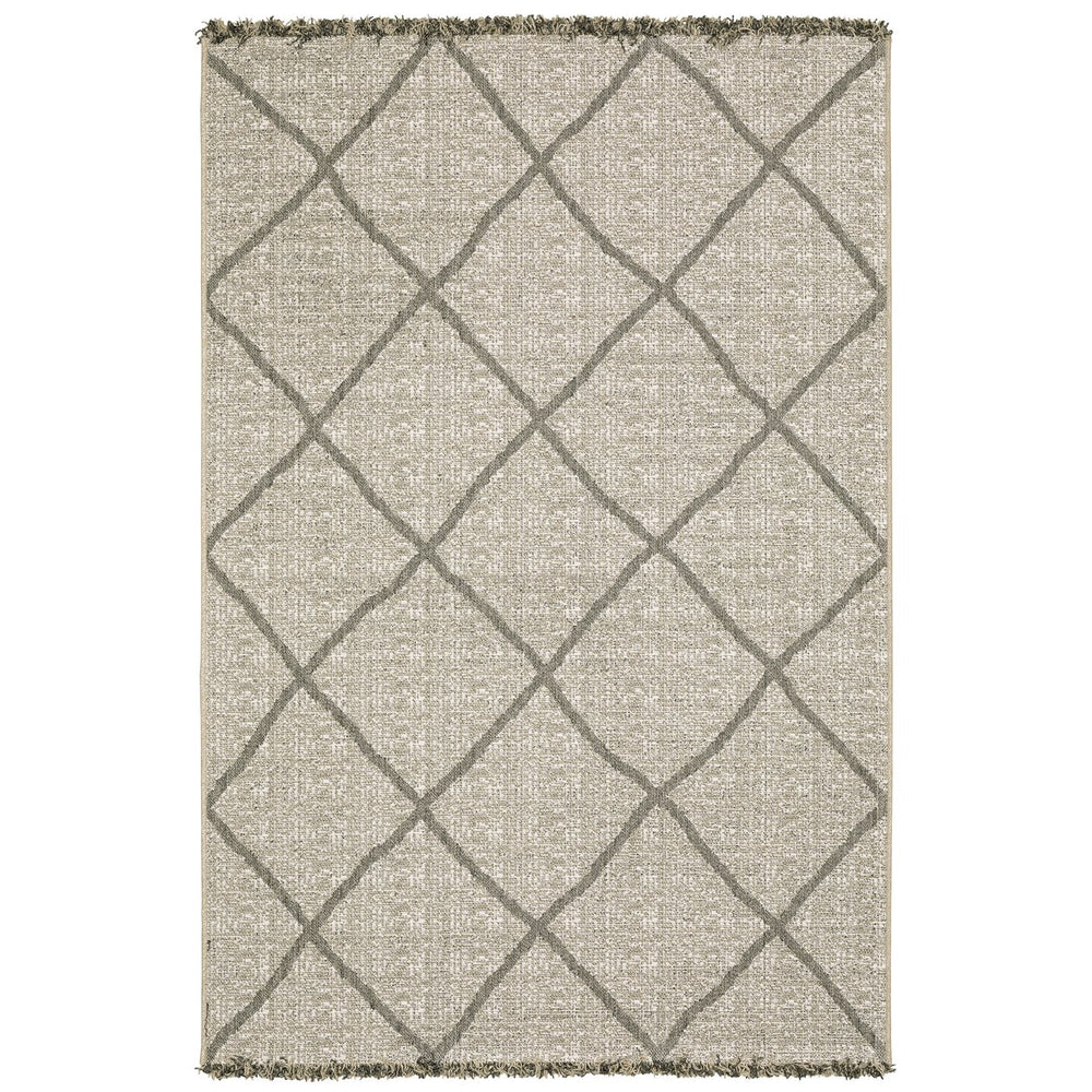 Oriental Weavers Gillian Indoor/Outdoor Area Rug - Global-inspired Design, Easy Care, Perfect For High-traffic Spaces Beige,Black Polypropylene G4926a160220st