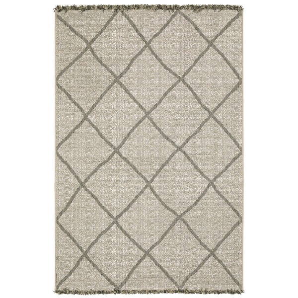 Oriental Weavers Gillian Indoor/Outdoor Area Rug - Global-inspired Design, Easy Care, Perfect For High-traffic Spaces Beige,Black Polypropylene G4926a160220st