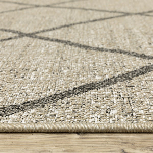 Oriental Weavers Gillian Indoor/Outdoor Area Rug - Global-inspired Design, Easy Care, Perfect For High-traffic Spaces Beige,Black Polypropylene G4926a160220st