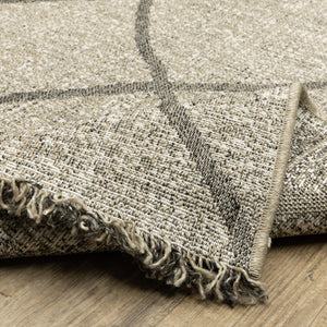 Oriental Weavers Gillian Indoor/Outdoor Area Rug - Global-inspired Design, Easy Care, Perfect For High-traffic Spaces Beige,Black Polypropylene G4926a160220st