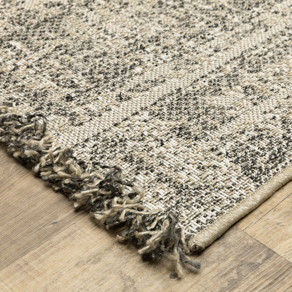 Oriental Weavers Gillian Indoor/Outdoor Area Rug - Global-inspired Design, Durable Performance For High-traffic Spaces Beige,Black Polypropylene G4928h100152st