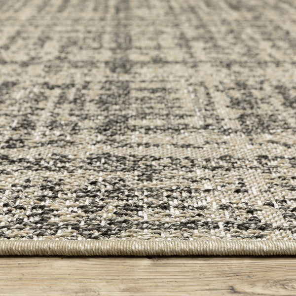 Oriental Weavers Gillian Indoor/Outdoor Area Rug - Global-inspired Design, Durable Performance For High-traffic Spaces Beige,Black Polypropylene G4928h100152st