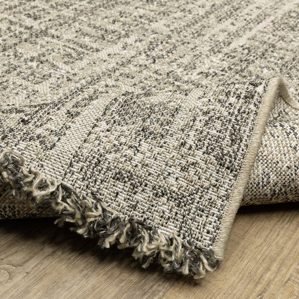 Oriental Weavers Gillian Indoor/Outdoor Area Rug - Global-inspired Design, Durable Performance For High-traffic Spaces Beige,Black Polypropylene G4928h100152st