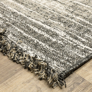 Oriental Weavers Gillian Indoor/Outdoor Area Rug – Stylish Global Design With Easy Care For High-traffic Spaces Beige,Black Polypropylene G502j4240305st