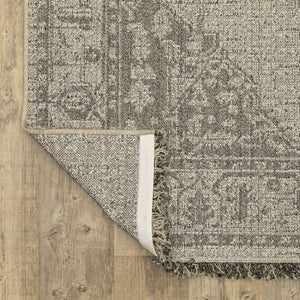 Oriental Weavers Gillian Indoor/Outdoor Area Rug - Textured Global Design In Gray And Ivory, Perfect For High-traffic Areas Beige,Black Polypropylene G5094x100152st