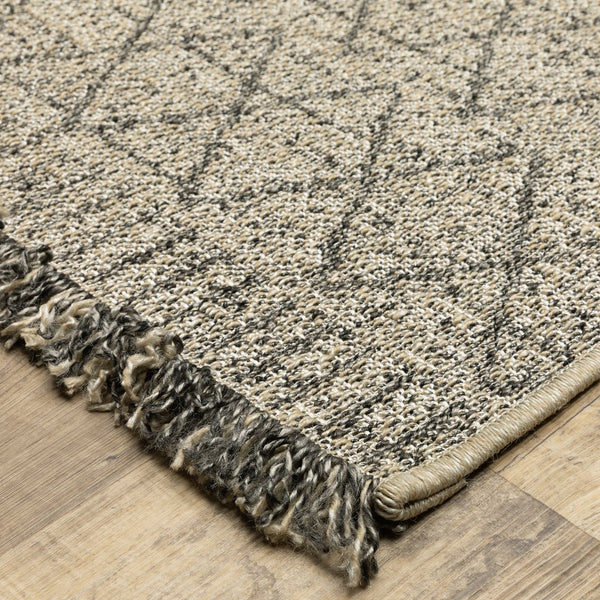 Oriental Weavers Gillian Indoor/Outdoor Area Rug - Elegant Global Patterns, Durable, Family-friendly Design For Any Space Beige,Black Polypropylene G5560j100152st