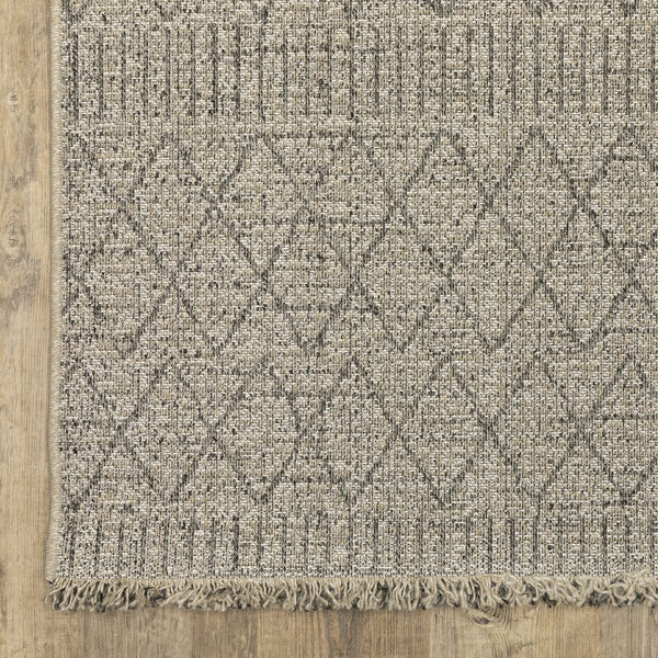 Oriental Weavers Gillian Indoor/Outdoor Area Rug - Elegant Global Patterns, Durable, Family-friendly Design For Any Space Beige,Black Polypropylene G5560j100152st