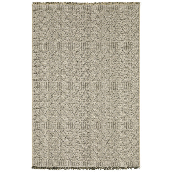 Oriental Weavers Gillian Indoor/Outdoor Area Rug - Elegant Global Patterns, Durable, Family-friendly Design For Any Space Beige,Black Polypropylene G5560j100152st