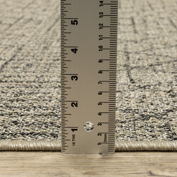 Oriental Weavers Gillian Indoor/Outdoor Area Rug - Elegant Global Patterns, Durable, Family-friendly Design For Any Space Beige,Black Polypropylene G5560j100152st