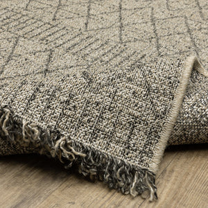 Oriental Weavers Gillian Indoor/Outdoor Area Rug - Elegant Global Patterns, Durable, Family-friendly Design For Any Space Beige,Black Polypropylene G5560j100152st