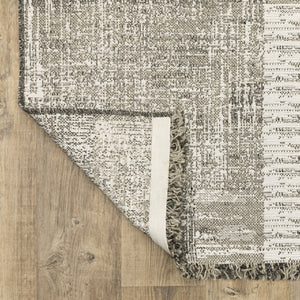 Oriental Weavers Gillian Indoor/Outdoor Area Rug - Stylish Global Design In Gray, Ivory, And Black For Your Home Beige,Black Polypropylene G081v1100152st