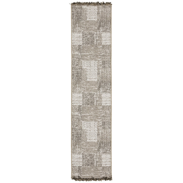 Oriental Weavers Gillian Indoor/Outdoor Area Rug - Stylish Global Design In Gray, Ivory, And Black For Your Home Beige,Black Polypropylene G081v4055230st