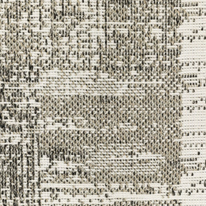 Oriental Weavers Gillian Indoor/Outdoor Area Rug - Stylish Global Design In Gray, Ivory, And Black For Your Home Beige,Black Polypropylene G081v1100152st