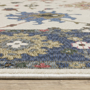 Oriental Weavers Hastings Indoor Area Rug - Stunning Global-inspired Design With Luxurious Texture For Any Room Blue,Ivory Polyester Hha01e300394st