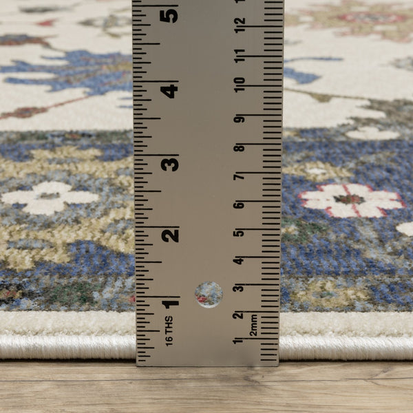 Oriental Weavers Hastings Indoor Area Rug - Stunning Global-inspired Design With Luxurious Texture For Any Room Blue,Ivory Polyester Hha01e300394st