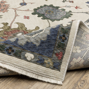 Oriental Weavers Hastings Indoor Area Rug - Stunning Global-inspired Design With Luxurious Texture For Any Room Blue,Ivory Polyester Hha01e300394st