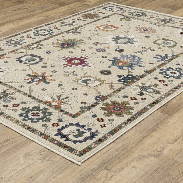 Oriental Weavers Hastings Indoor Area Rug - Stunning Global-inspired Design, Dense Texture, Elevate Your Home Décor Ivory,Multi Polyester Hha01w160235st