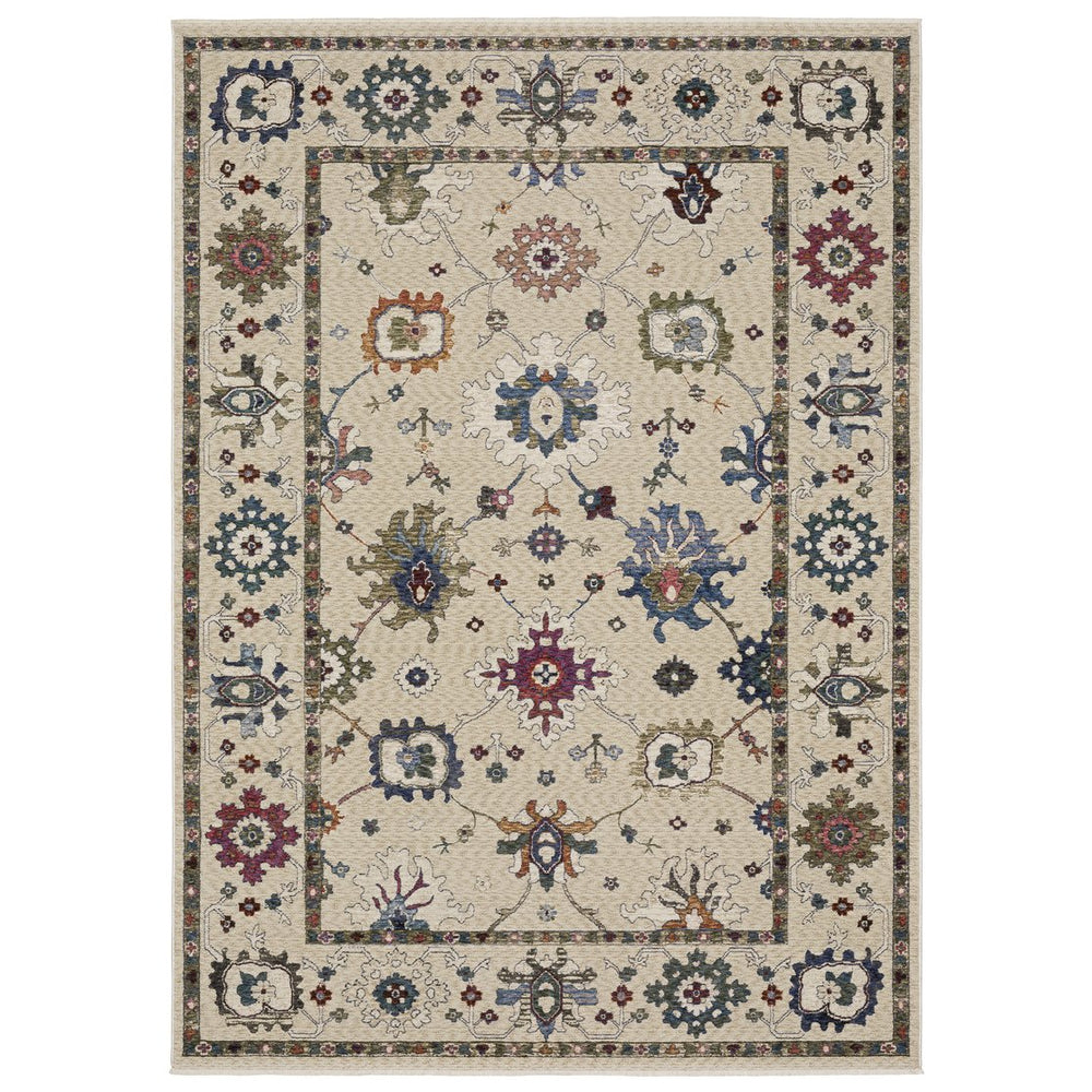 Oriental Weavers Hastings Indoor Area Rug - Stunning Global-inspired Design, Dense Texture, Elevate Your Home Décor Ivory,Multi Polyester Hha01w160235st