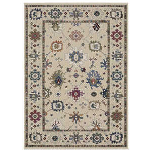 Oriental Weavers Hastings Indoor Area Rug - Stunning Global-inspired Design, Dense Texture, Elevate Your Home Décor Ivory,Multi Polyester Hha01w160235st