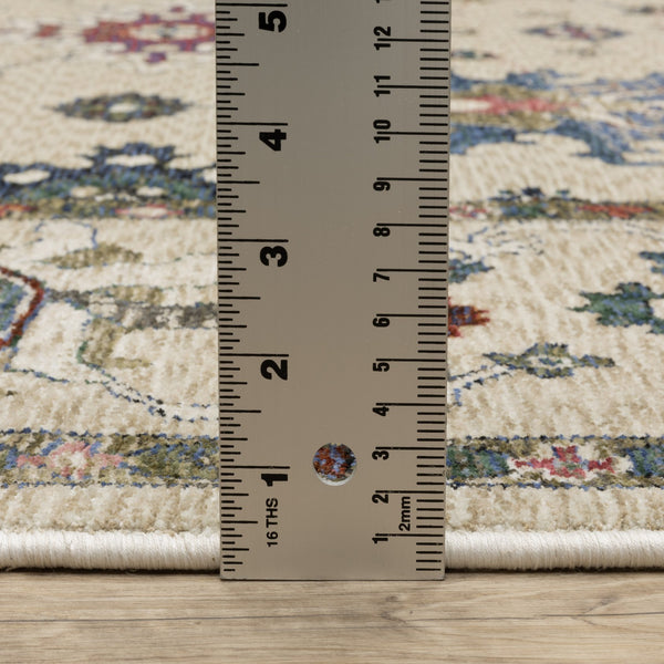 Oriental Weavers Hastings Indoor Area Rug - Stunning Global-inspired Design, Dense Texture, Elevate Your Home Décor Ivory,Multi Polyester Hha01w160235st